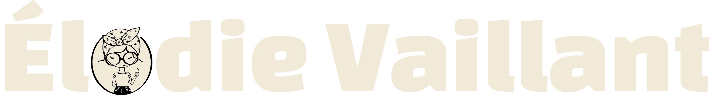 Logo Elodie Vaillant, graphiste, directrice artistique, illustratrice